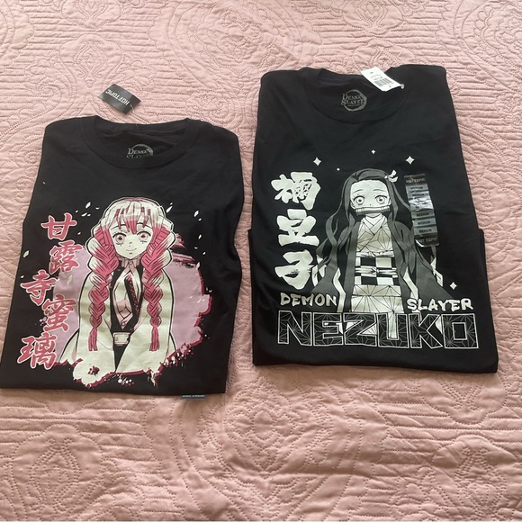 Hot Topic Tops - Demon Slayer Set of 2 T-shirts by Hot Topic.  New with tags. Size medium